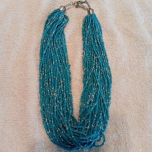 Vintage Multistrand Glass Seed Bead Necklace